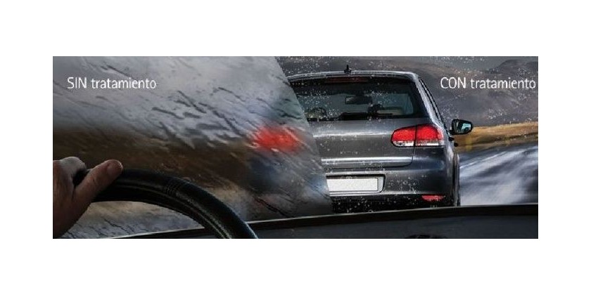 ¿Por qué es recomendable usar repelente de agua en el coche?